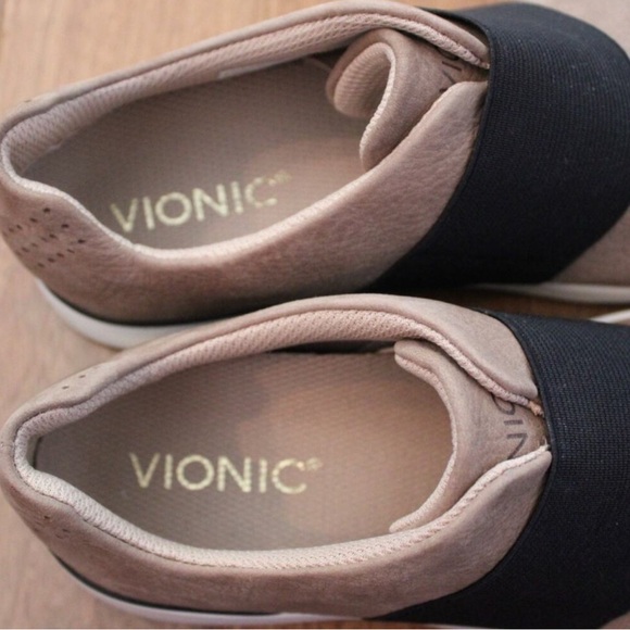 Vionic Cosmic Codie Taupe Slip On Athletic Shoe Sneaker Womens 7 - Picture 4 of 8